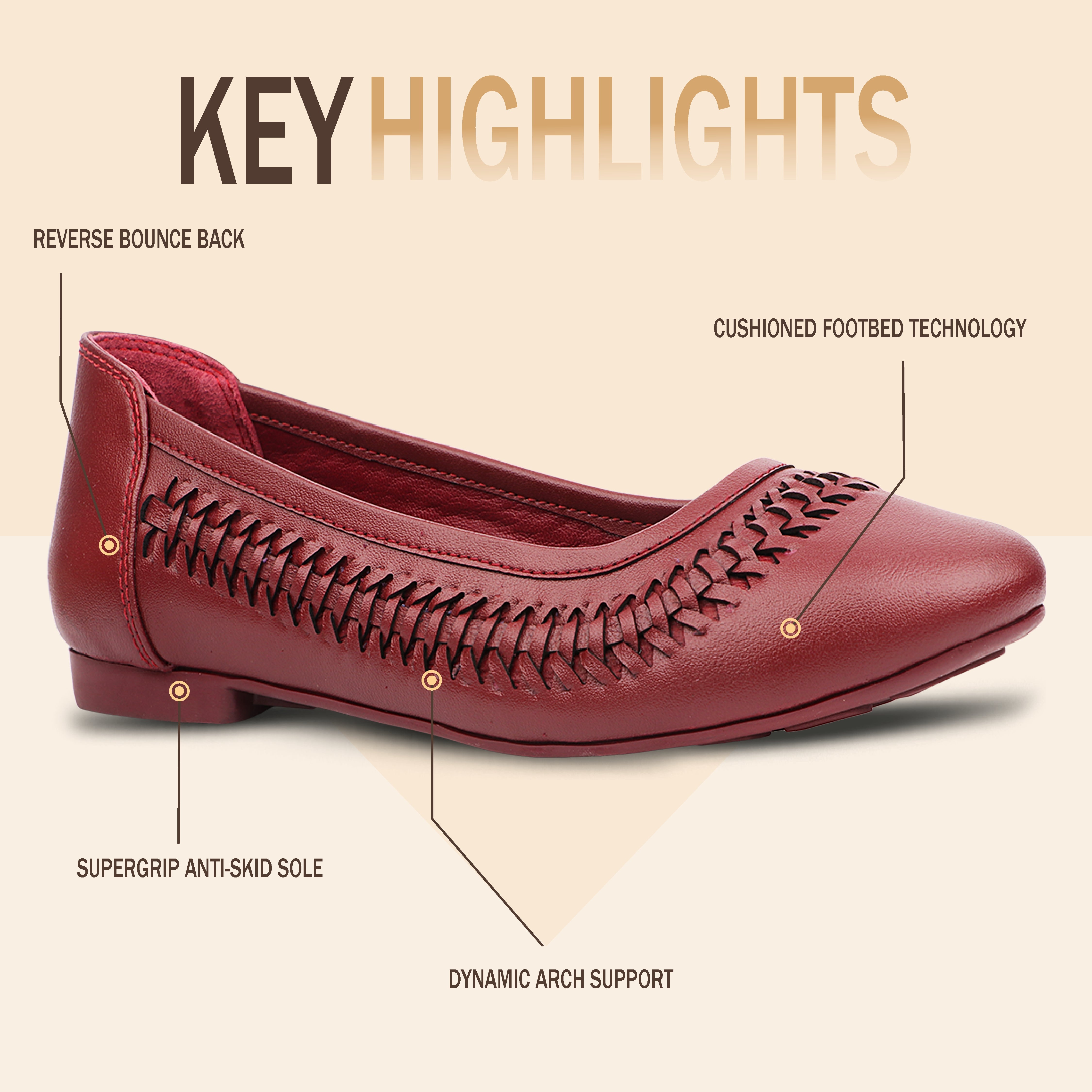 Medifeet Women Comfort Weave Ballet Flats – Lightweight Cushioned Office & Casual Shoes