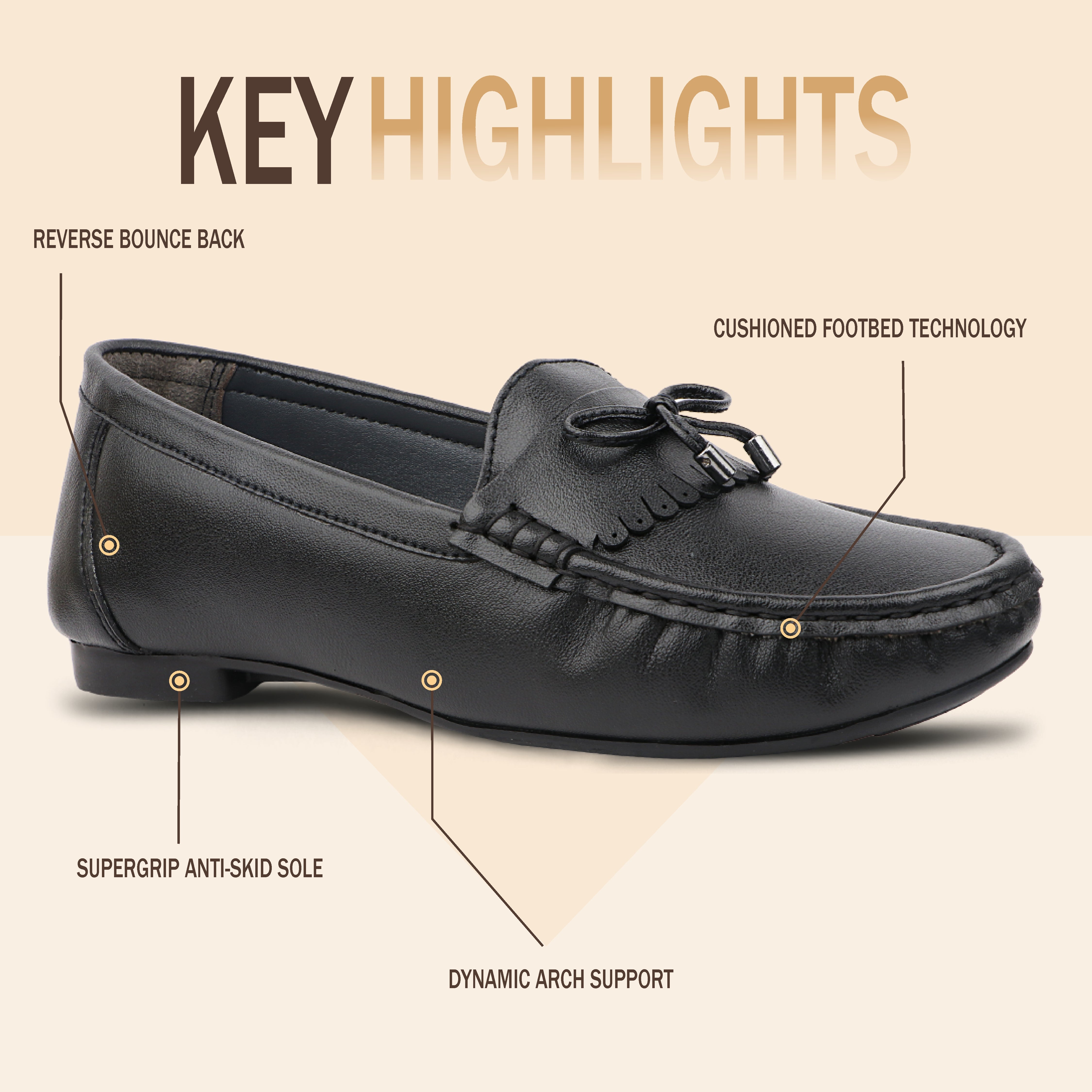 Medifeet Women’s Comfort Bow Loafers – Orthopedic Design with Low Arch Support & Lightweight Slip-On Shoe