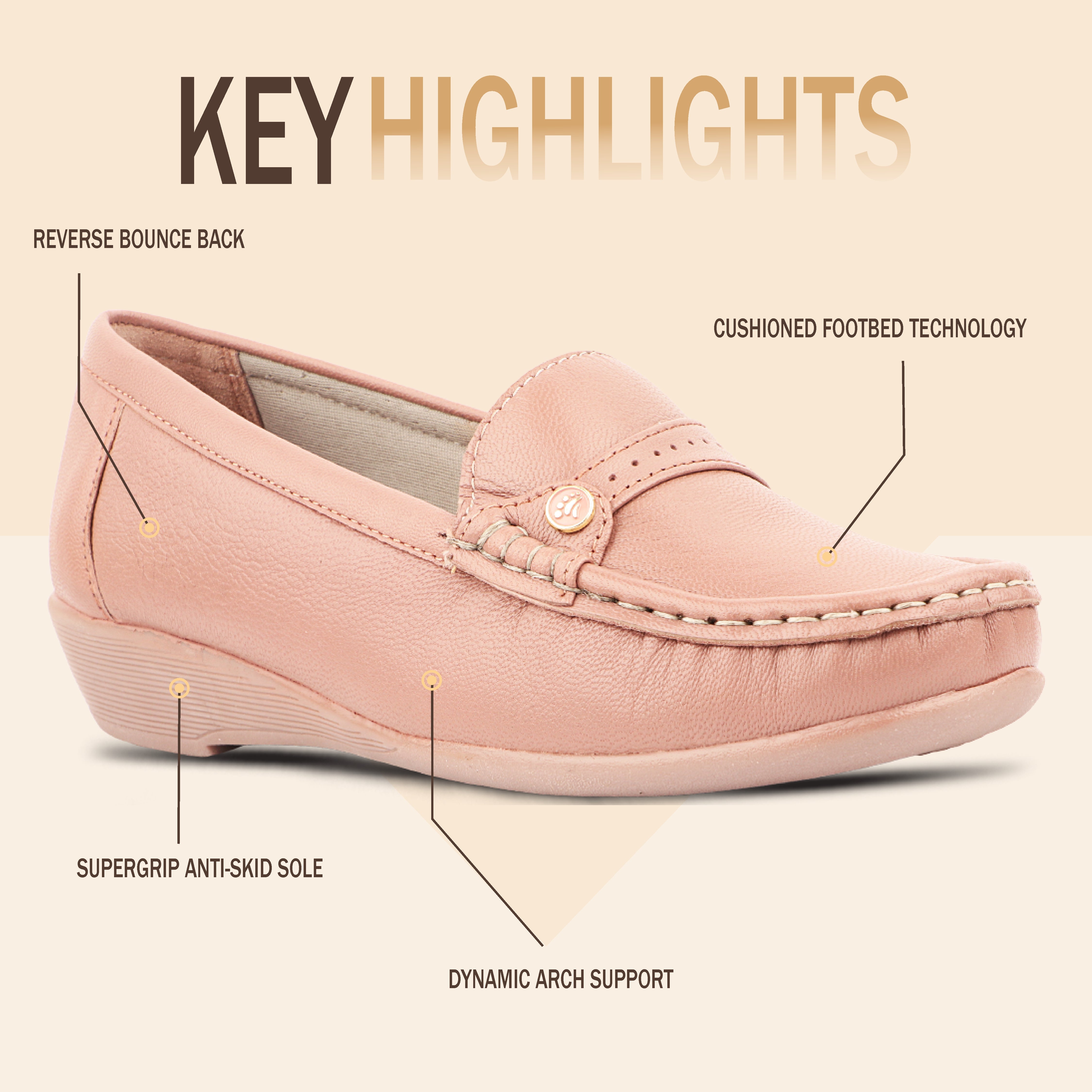 Medifeet Premium Leather Moccasin Loafers for Women | Plush Padded Footbed, Anatomical Arch Support, Breathable Inner Lining Loafers