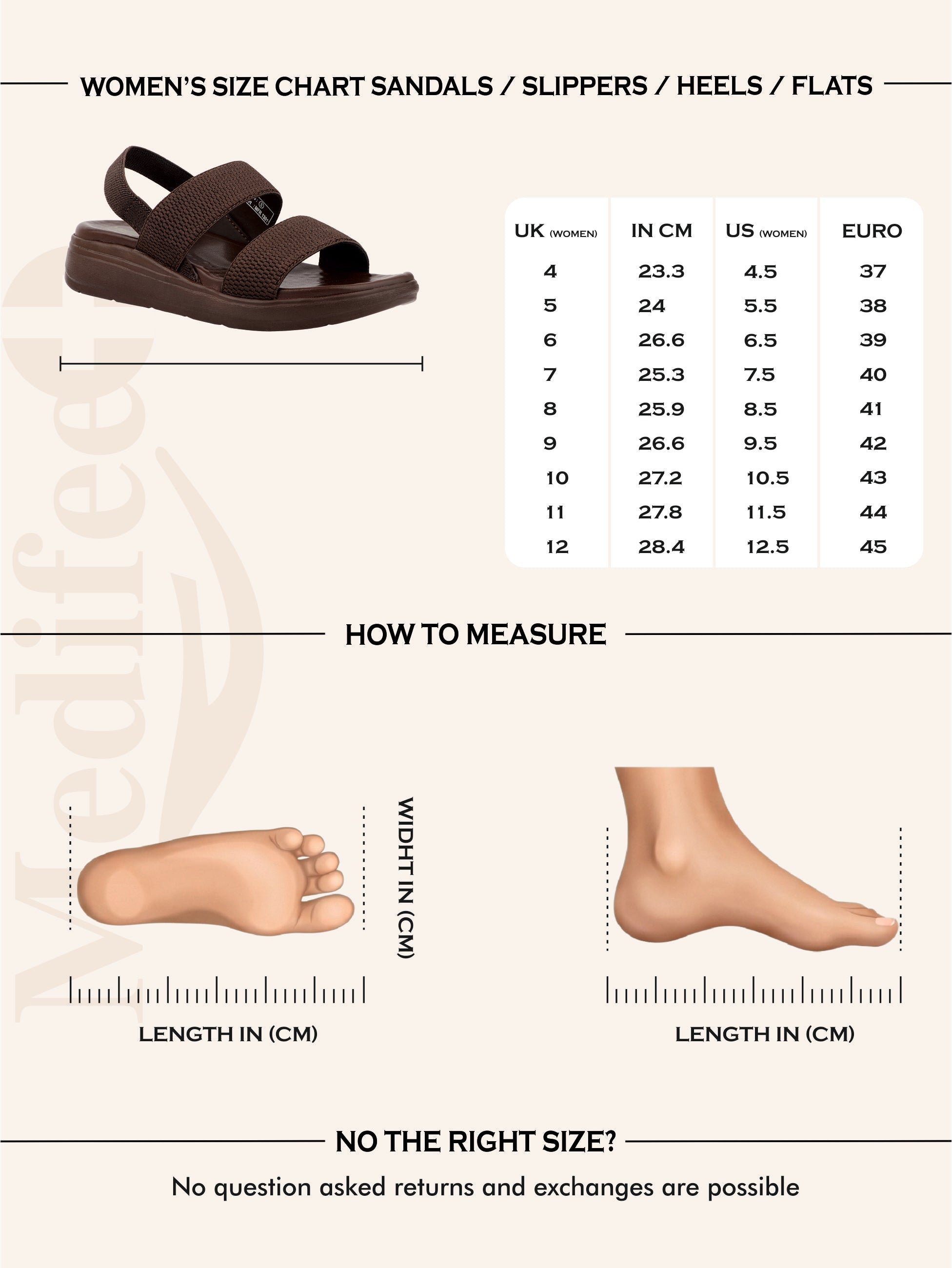 Medifeet Dual Strap Sandals for Women
(with High Back Strap & Arch Support)
