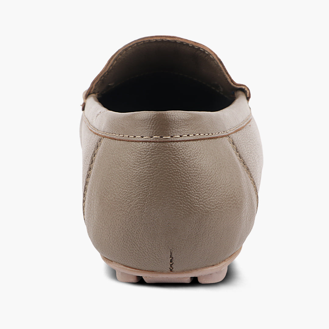 Medifeet Genuine Leather Comfortable & Arch Support Loafers For Women's