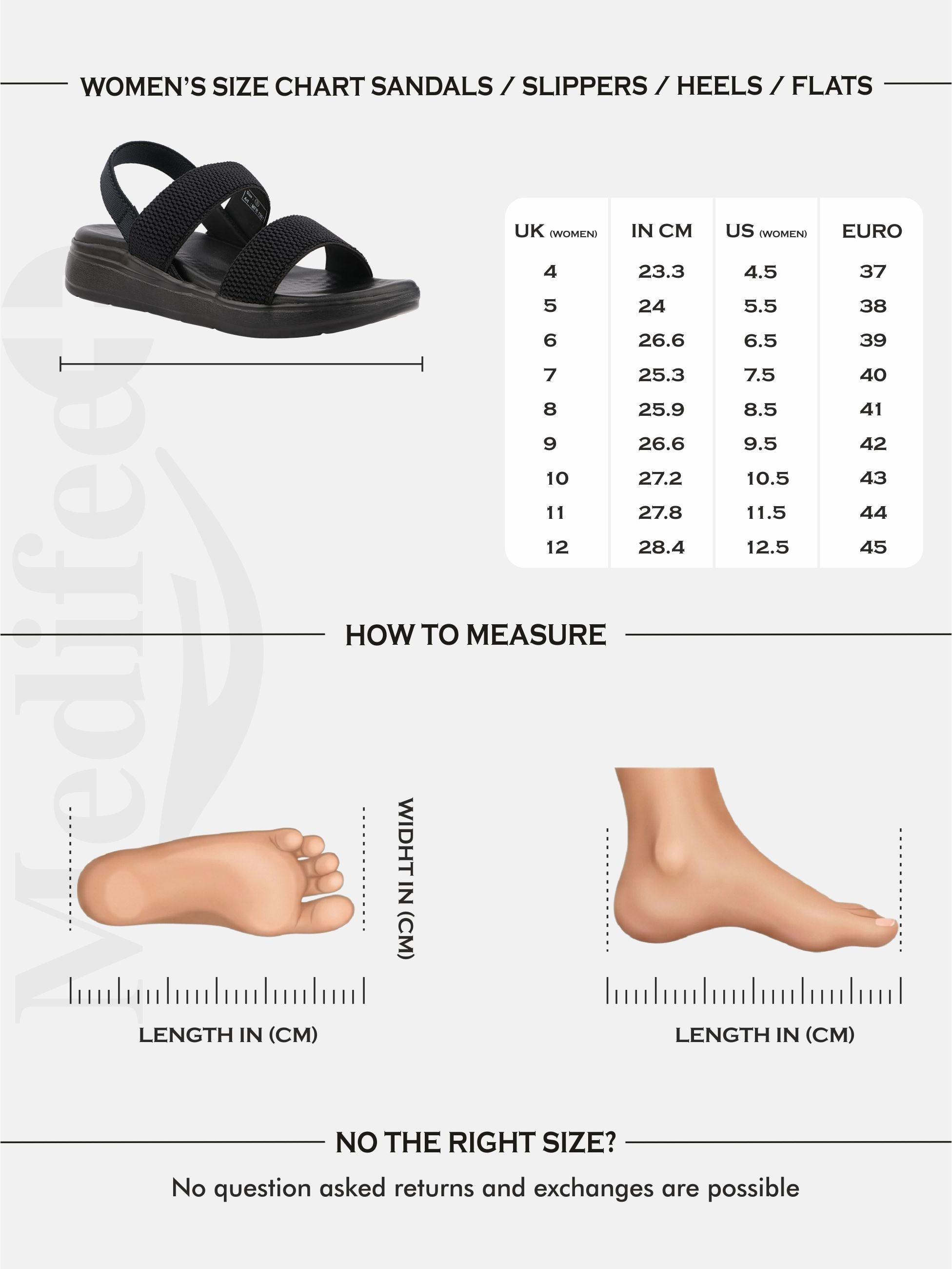 Medifeet Dual Strap Sandals for Women
(with High Back Strap & Arch Support)