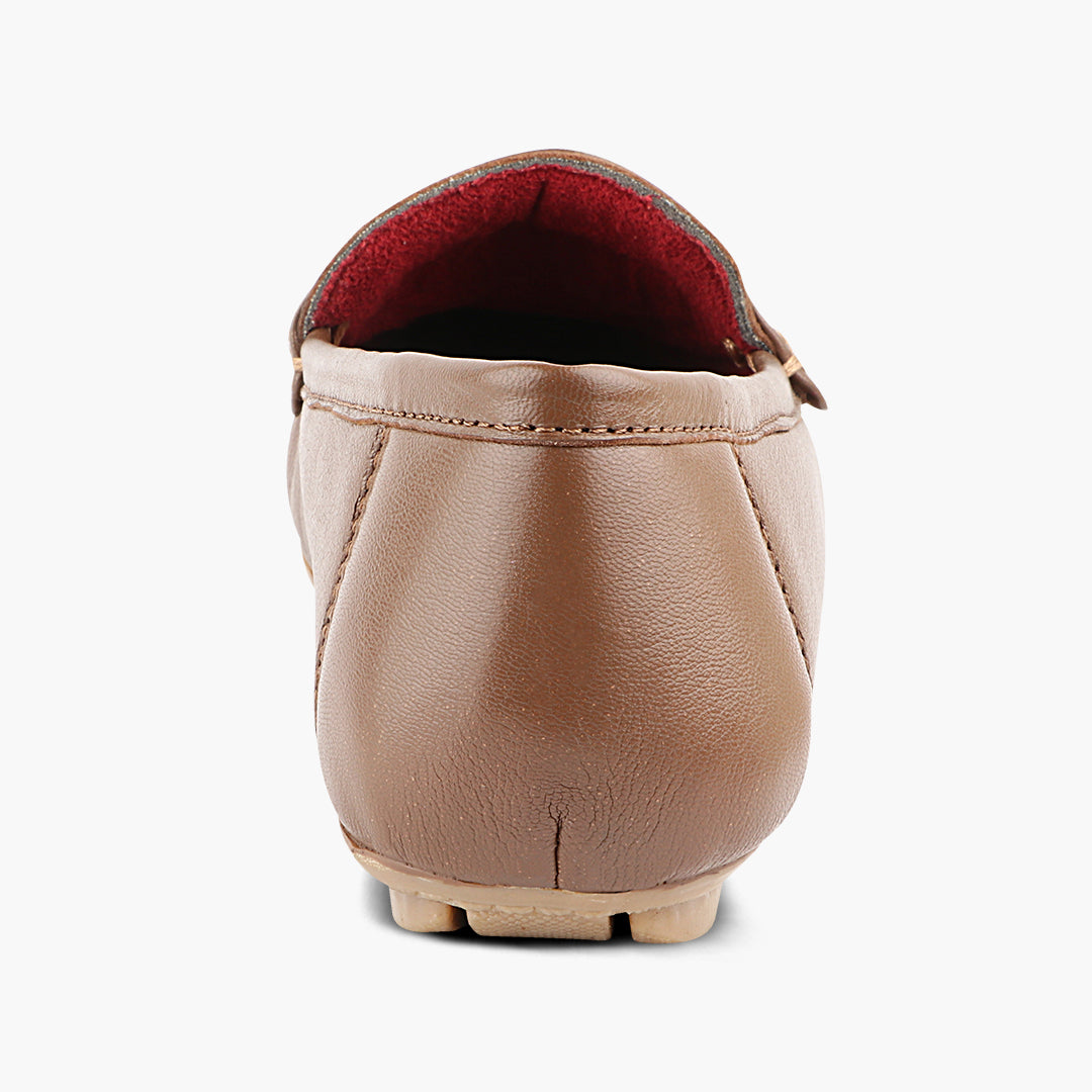 Medifeet Genuine Leather with Arch Support Loafers For Women's