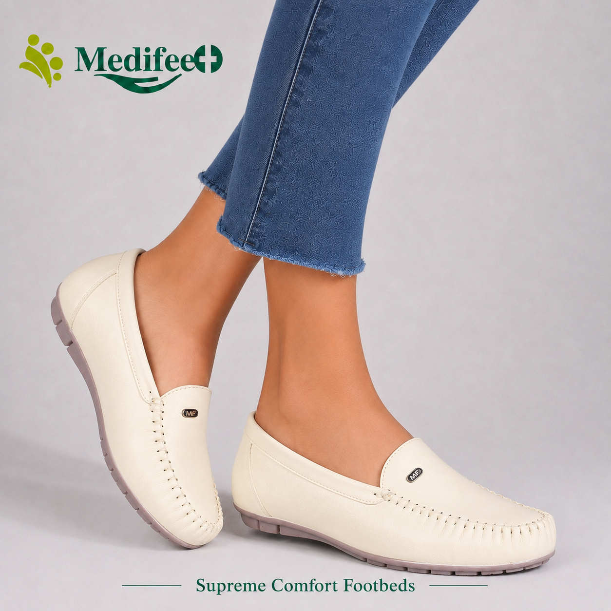 Pointed-Toe Leather Loafers for Women with Extra Cushion