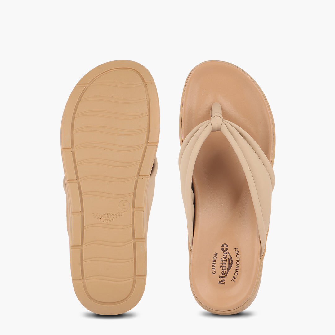 Medifeet Cushion & Comfortable Midsole With Arch Support Slippers For Women's