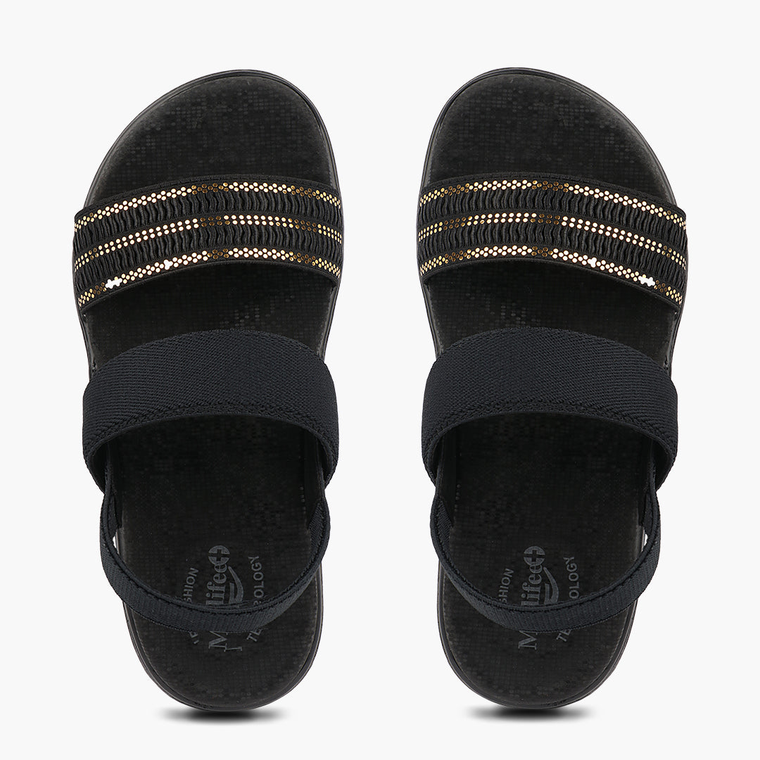 Brand: Medifeet Medifeet Women's Dual Strap Polka Dot Sandals