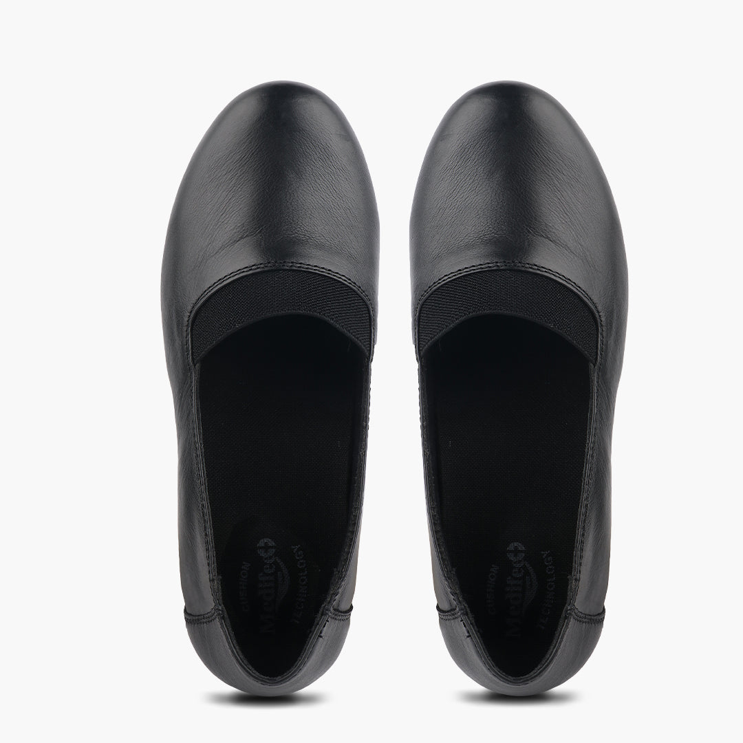 Medifeet Stylish & Comfy Belly Loafers for Women (Anti Skid Grip | Cushioned Footbed)