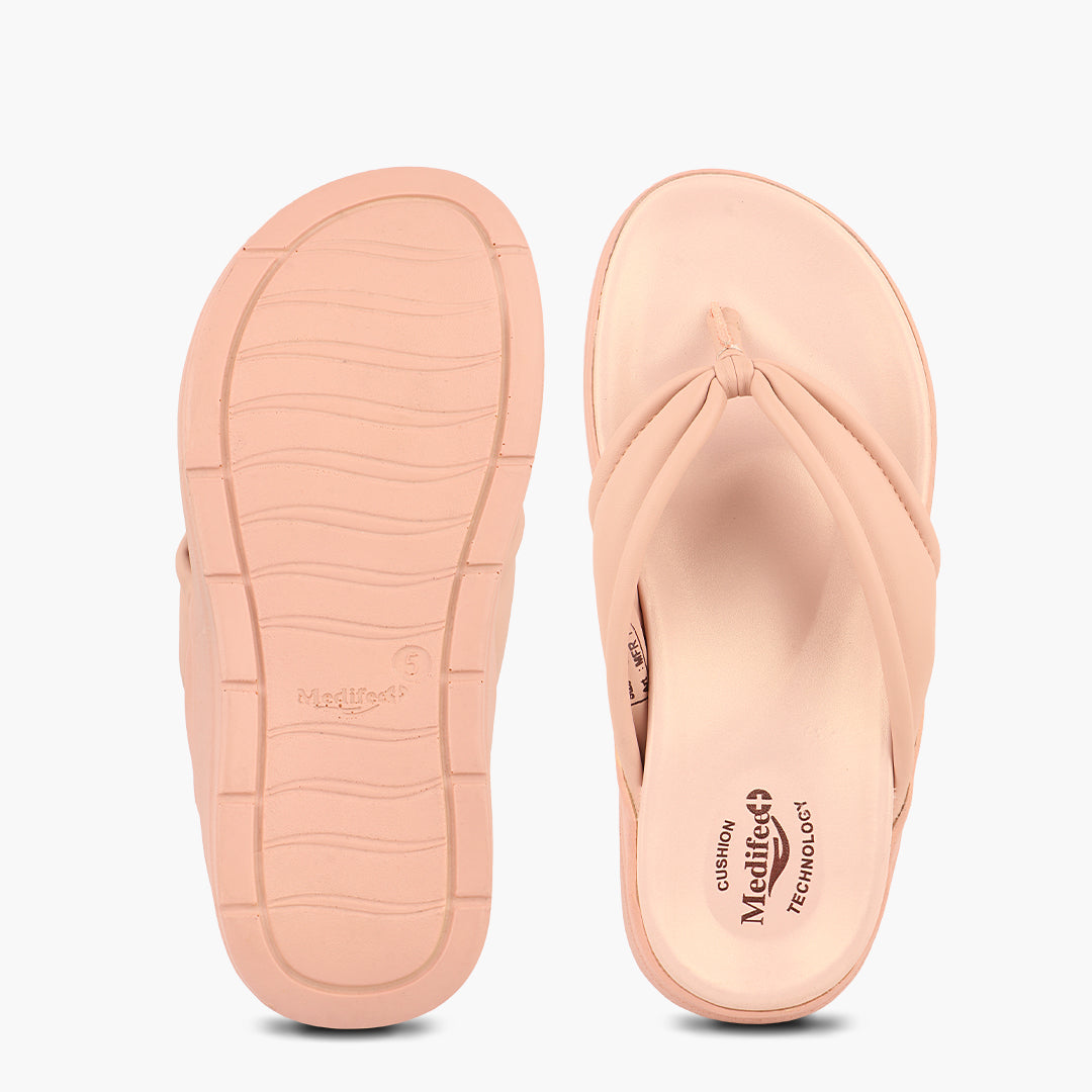 Medifeet Cushion & Comfortable Midsole With Arch Support Slippers For Women's