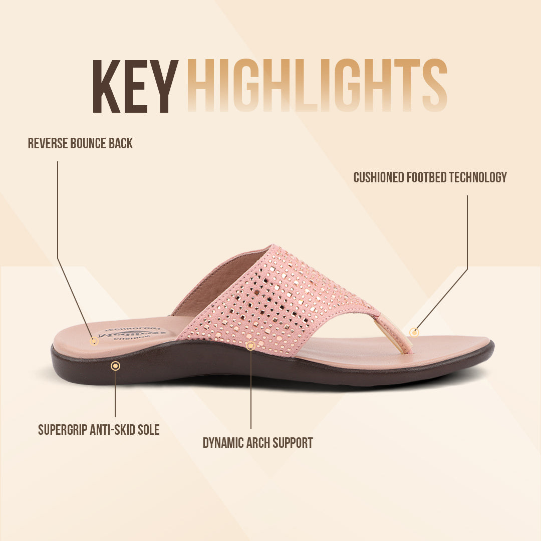 Medifeet Fashion Slippers For Women's (Comfortable Flat Slippers)