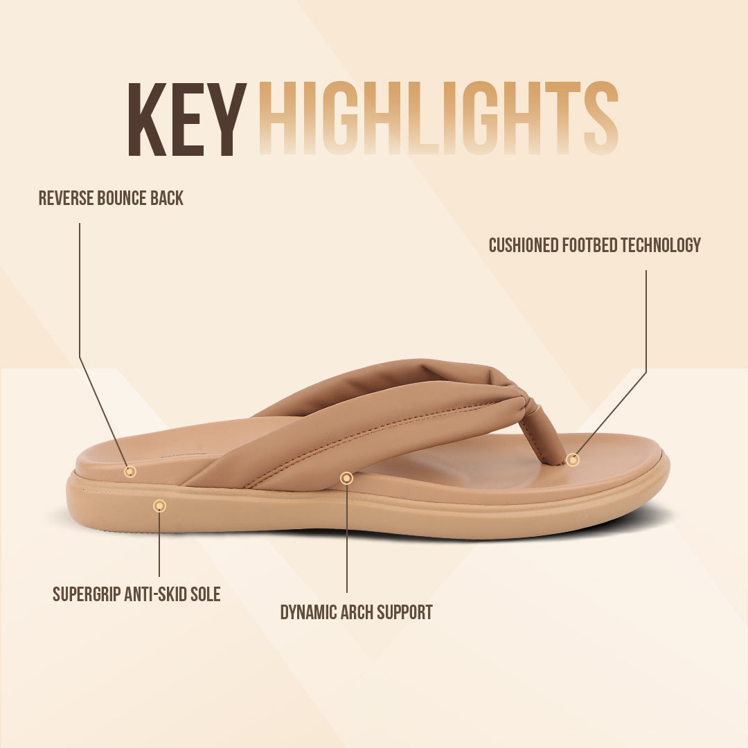 Medifeet Premium V Strap Slippers for Women (Comfortable & Arch Support)