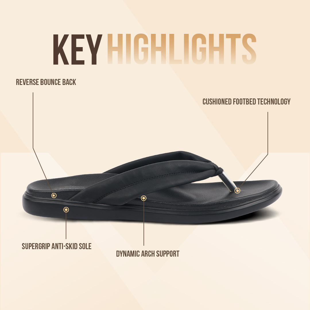 Medifeet Premium V Strap Slippers for Women (Comfortable & Arch Support)