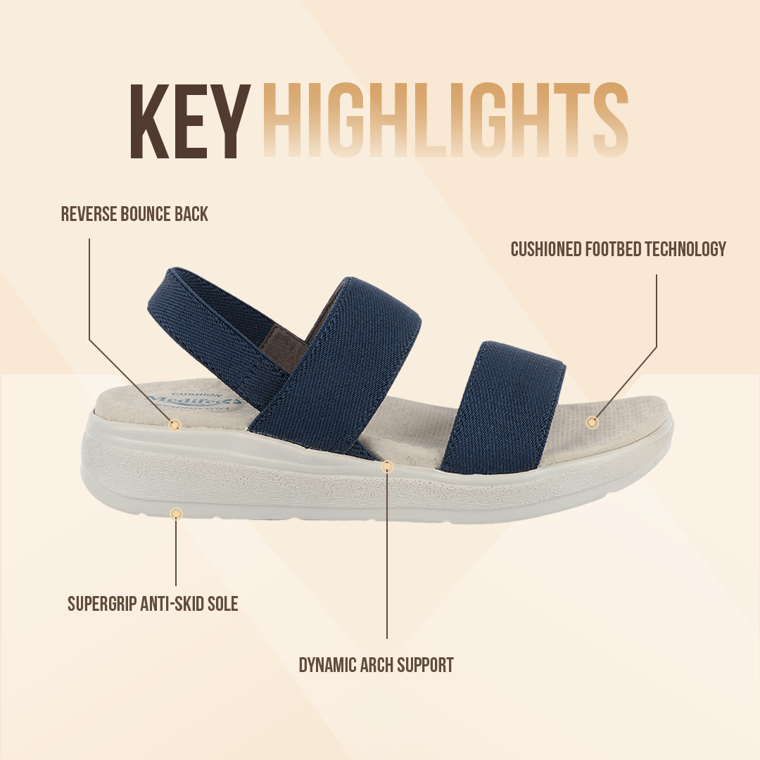 Twin Strap Sandals for Women with High Back Strap