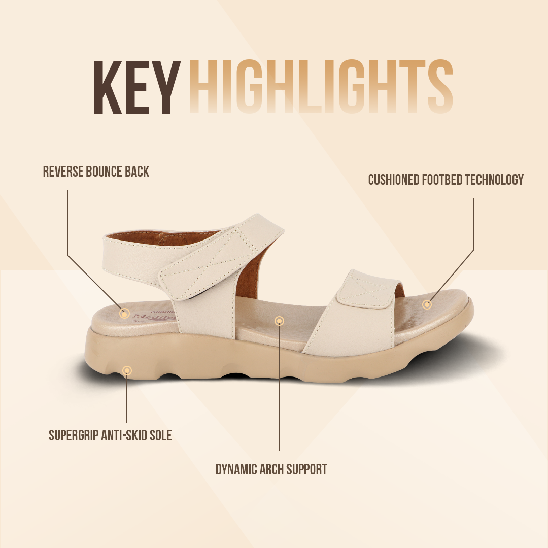 Medifeet Women’s Ankle Strap Sandals (with Comfortable Arch Support)