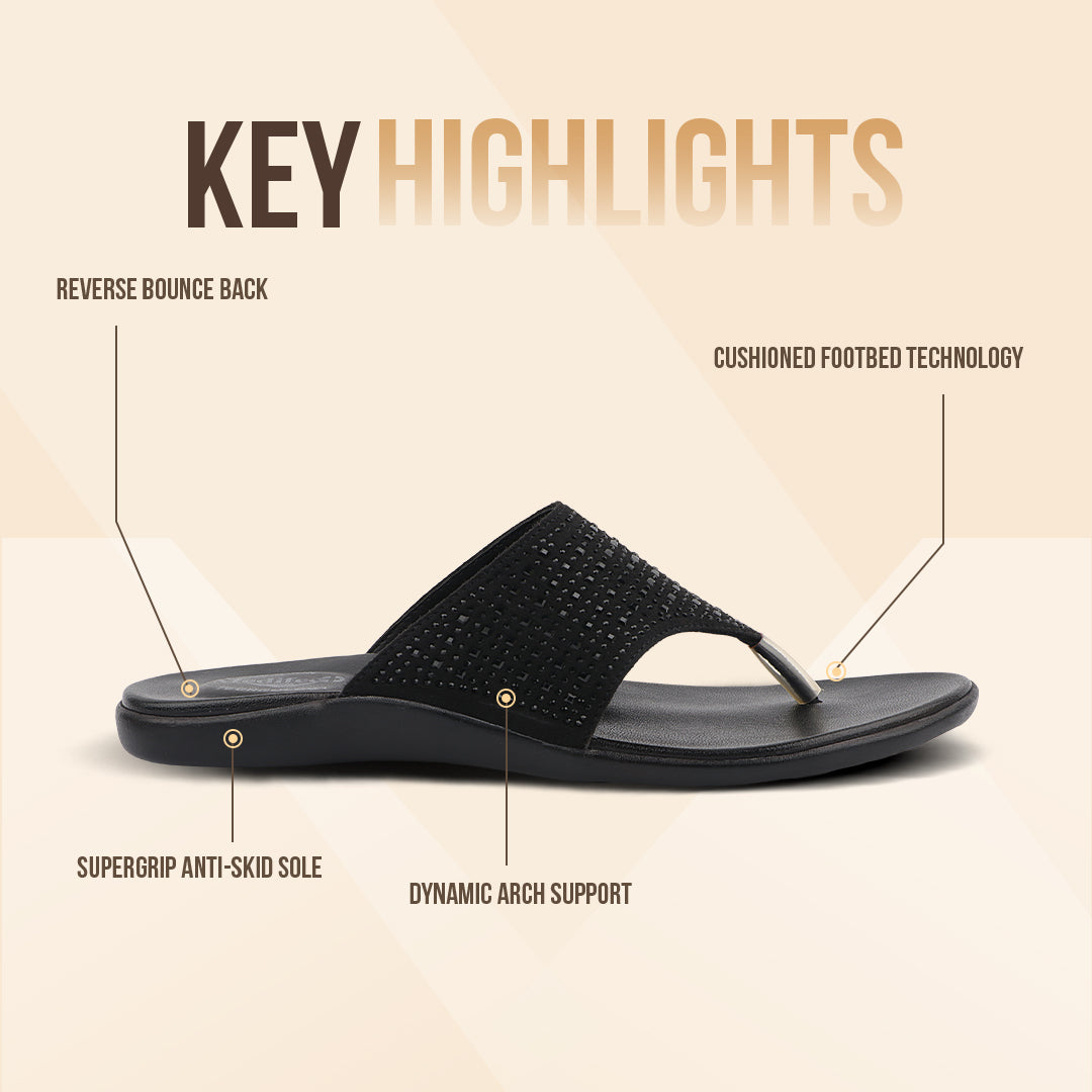 Medifeet Fashion Slippers For Women's (Comfortable Flat Slippers)