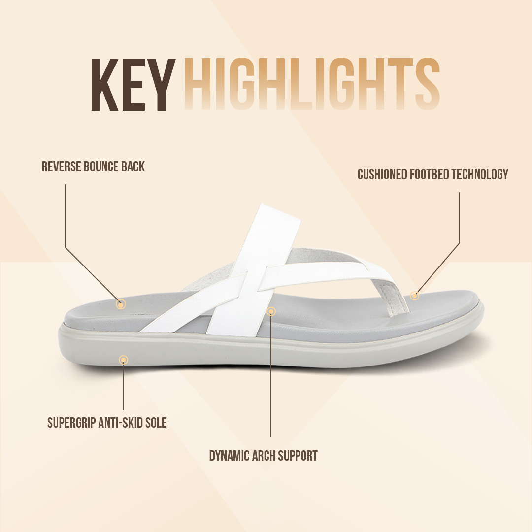 Medifeet Comfortable Leather Slippers for Women
(V Strap Design | Cushioned Footbed)