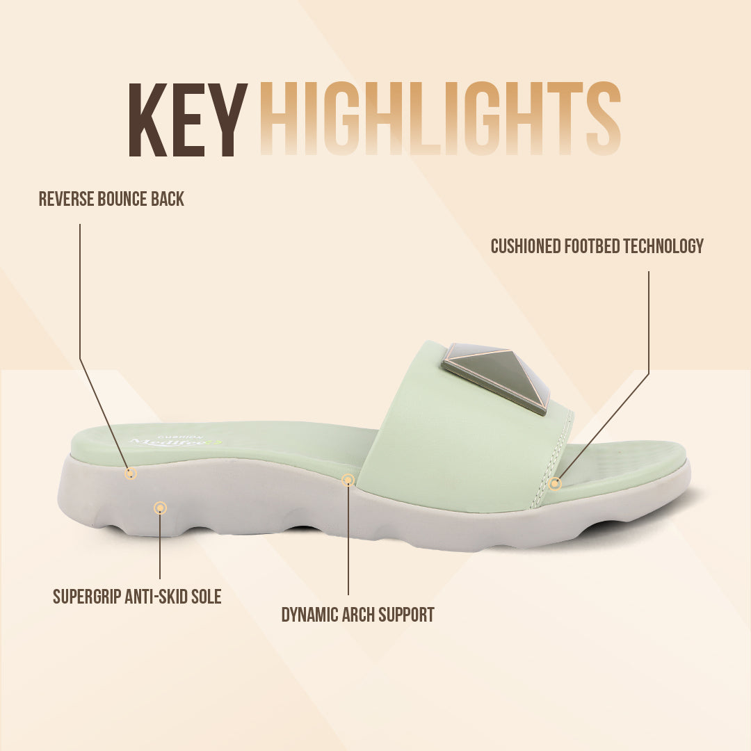 Medifeet Orthopedic Slides With Arch Support For Women's