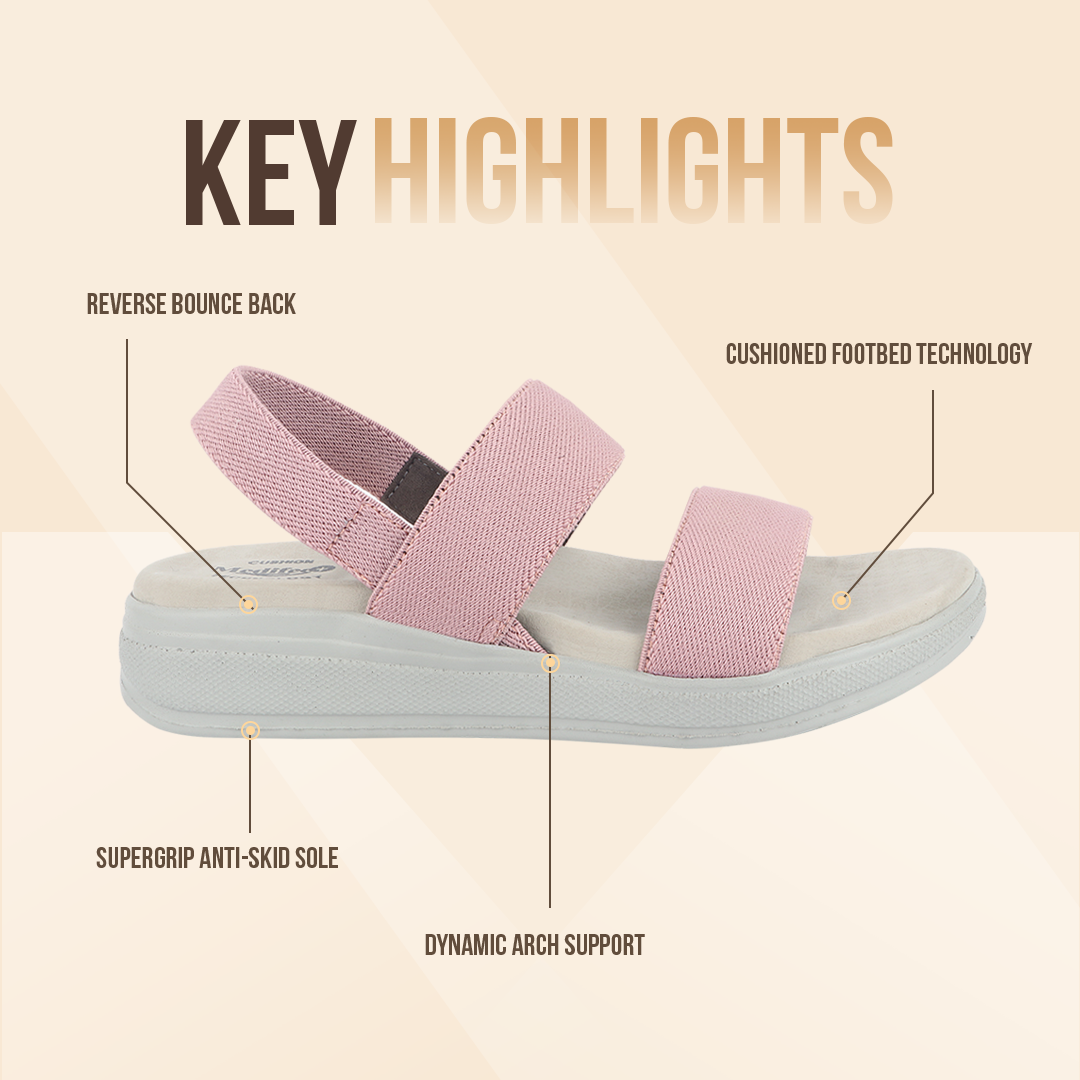 Twin Strap Sandals for Women with High Back Strap