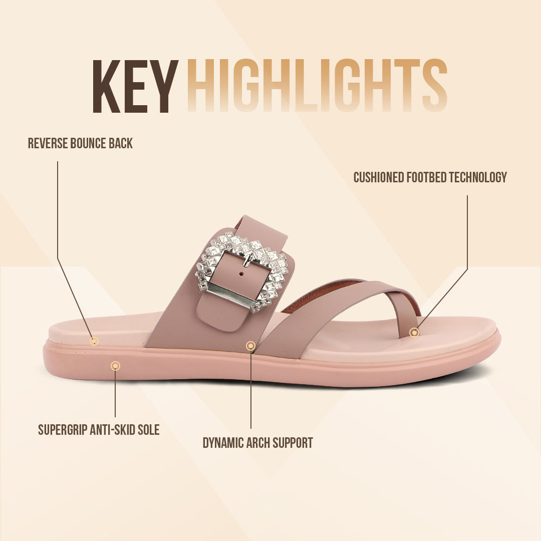 Medifeet embellished cross strap women sandals